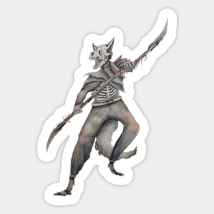 Wolf Warrior Sticker